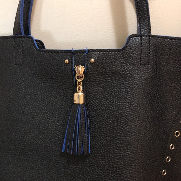 Kate Landry navy unlined TOTE bag NWT - Picture 2 of 11